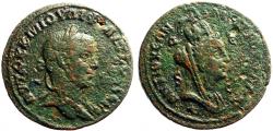 Ancient Coins - Philip II AE30 Seleucis and Pieria. Antioch.  veiled Tyche