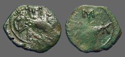 Ancient Coins - Manuel I AE 1/2 Tetarteron.  Monogram #58