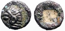 Ancient Coins - Ionia, Phokaia AR6 Hemitetartemorion. Athena / incuse square