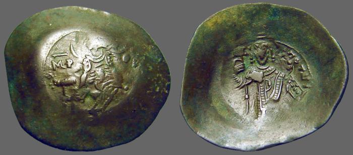 Constantinople Aspron trachy Isaac II Angelus 1185-1195 Munten FR+, #61577 