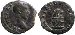 Ancient Coins - Diadumenian AE16 Cista Mystica.  Marcianopolis, Moesia Inferior
