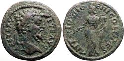 Ancient Coins - Septimius Severus AE23 Pisidia, Antioch.  Tyche w. branch & cornucopia