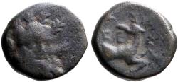 Ancient Coins - Selge, Pisidia AE12 Herakles facing / Stag