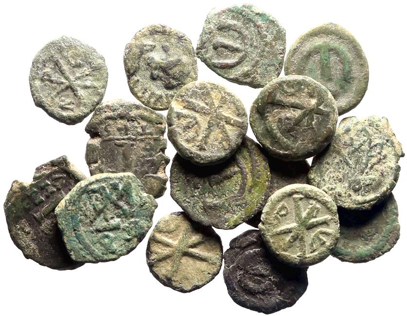 Ancient Coins - 16 byzantine pentanummium