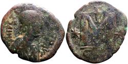 Ancient Coins - Justinian I AE30 Follis. Constantinople