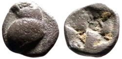 Ancient Coins - Thraco Macedonian Region or Troas, Kebren AR7 hemiobol