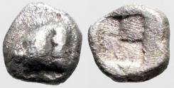 Ancient Coins - Western Asia Minor AR5.5 Tetartemorion. Eagle head