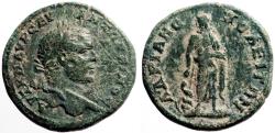 Ancient Coins - Caracalla AE27 Hadrianopolis, Thrace.  Asklepios w. serpent staff