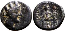 Ancient Coins - Cilcia, Hierapolis-Kastabala AE19 Tyche / Goddess seated