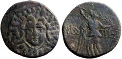 Ancient Coins - Paphlagonia, Amastris AE22 Aegis w. gorgon  / Nike