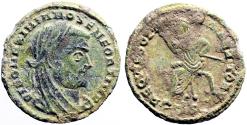 Ancient Coins - DIVO MAXIMIANUS AE16 Quarter Follis.  Struck under Constantine I