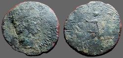 Ancient Coins - Claudius AE32 Imitative Sestertius.  Spes advancing