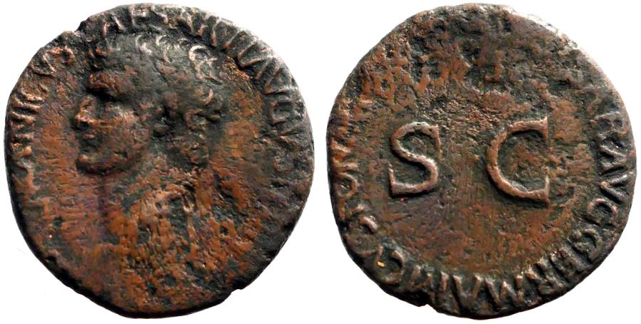 Ancient Coins - Germanicus AE26 as struck under Caligula