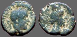 Ancient Coins - Herennius Etruscus  AE19 Caesarea.  Bust of Tyche