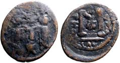 Ancient Coins - Heraclius, Martina & Heraclius Constantine AE21 Follis. Constantinople