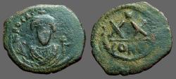 Ancient Coins - Phocas.AE20 Nummi XX. Constantinople