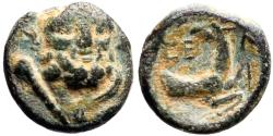 Ancient Coins - Selge, Pisidia AE12 Herakles facing / Stag