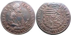 World Coins - Holy Roman Empire. Ferdinand (Archduke, 1564-1595). AR39.9 Taler