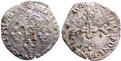 World Coins - France. Henry III,  AR23 Billon Gros of 3 Blancs   1574-89