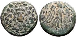 Ancient Coins - Pontos, Amisos AE18 Aegis with facing head of Gorgon at center
