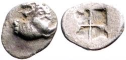 Ancient Coins - Thrace, Chersonesos AR7 Hemiobol
