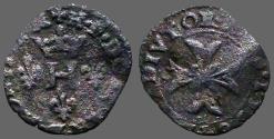 World Coins - France, Dombes. Henry II de Montpensier  AE17 Billon Liard.   1592-1608.