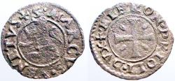 World Coins - Cyprus under Venetian Rule, Girolamo Prioli billon14mm Denier