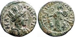 Ancient Coins - Lydia, Magnesia ad Sipylum Pseudo-autonomous AE20 Tyche / Cybele