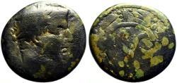 Ancient Coins - Tiberius AE25 SC within wreath.  Seleucis and Pieria. Antiochia ad Orontem.