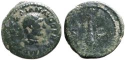 Ancient Coins - Trajan AE15 Quadrans. Club. Rome