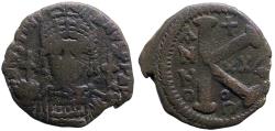 Ancient Coins - Justinian I AE26 Half follis. Antioch