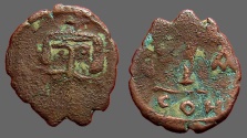 Ancient Coins - Constans II AE Decanummium.  Constantinople