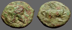 Ancient Coins - Sicily, Entella. AE20. Struck By Campanian Mercenaries 