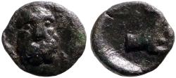 Ancient Coins - Selge, Pisidia AE13 Herakles facing / Stag