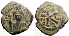 Ancient Coins - Maurice Tiberius AE23 1/2 follis year 7