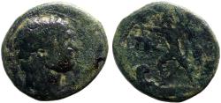 Ancient Coins - Trajan, Phoenicia, Sidon AE24 Cadmus on Prow