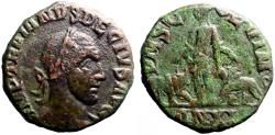 Ancient Coins - Trajan Decius AE25 Viminacium, Moesia Inferior.  Moesia w. bull and lion