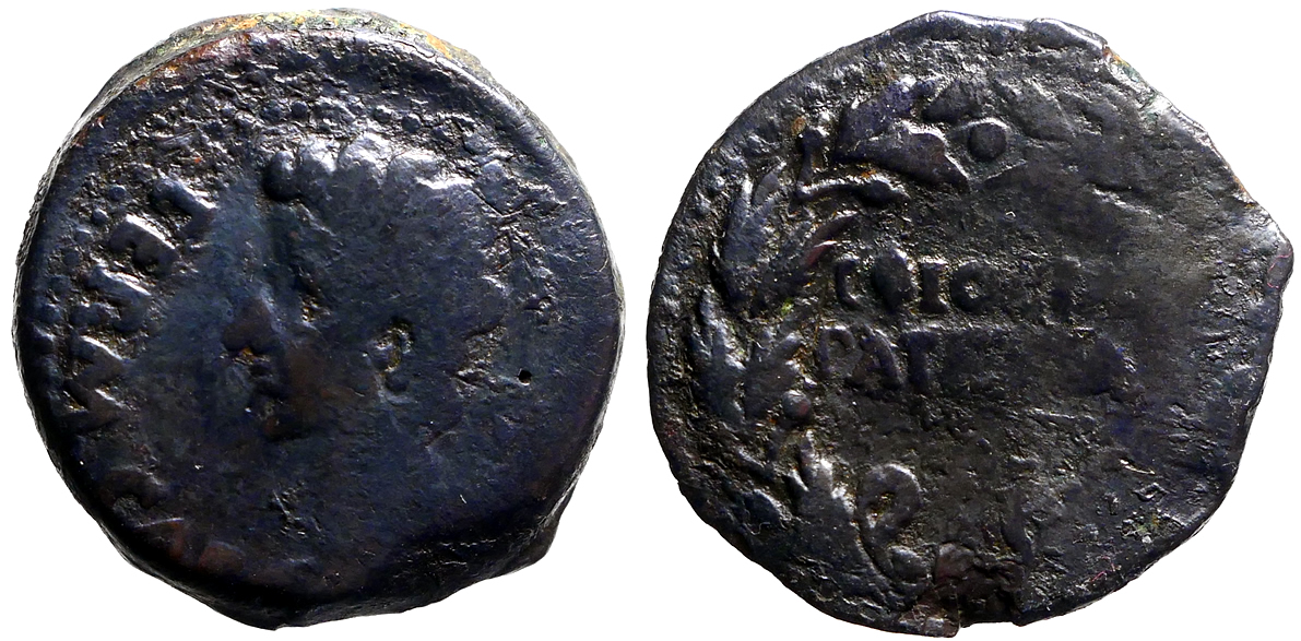 Augustus AE27 as. Corduba, Spain. Colonia Patricia | Roman Imperial Coins