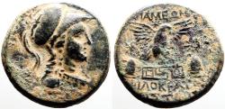 Ancient Coins - Phrygia. Apameia AE20 Athena / Eagle on maeander pattern