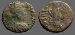 Ancient Coins - Johannes AE4 Salvs Reipvblicae. Victory adv. w. trophy & captive 