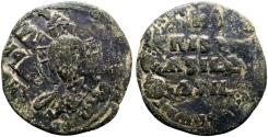 Ancient Coins - Anonymous AE26 Follis attributed to Basil II. Constantinople