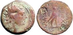 Ancient Coins - Seleukid Kings. Antiochos IV Epiphanes AE20 Eagle right on thunderbolt