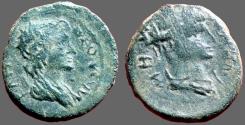 Ancient Coins - Mysia, Pergamon AE17 Tyche / Roma