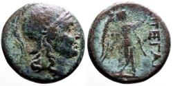 Ancient Coins - Pergamon, Mysia AE18 Athena / Nike.