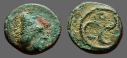 Ancient Coins - Troas, Birytis AE10 Kabeiros w. pileus / Triskeles