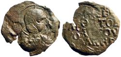 Ancient Coins - Tancred AE22 Follis.  Saint Peter.  Antioch