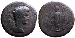 Ancient Coins - Claudius AE21 Phrygia, Laodicea ad Lycum. Zeus