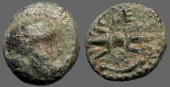 Ancient Coins - Pisidia, Selge AE13 Herakles / Thunderbolt & bow