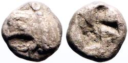 Ancient Coins - Ionia, Phokaia AR9 Obol. Griffin