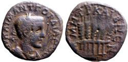 Ancient Coins - Gordian III AE22 Cappadocia. Caesarea-Eusebeia.  Six grain ear